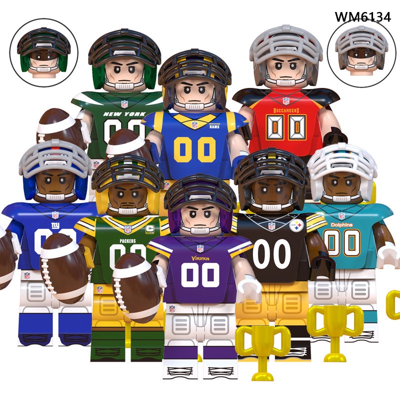Children's Assembled Building Blocks Toys Rugby Series New York Giants ...