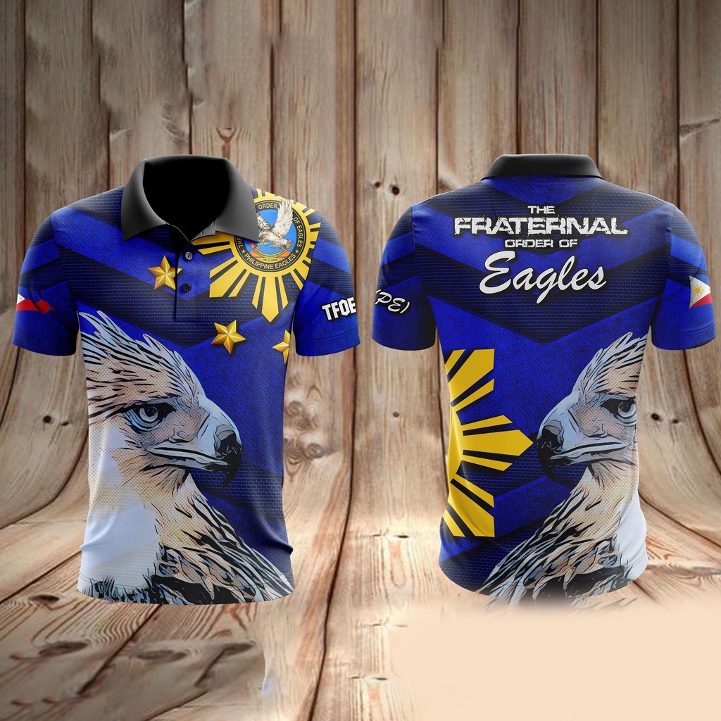 Eagles Polo Shirt Fraternal 2023 Eagles Polo Shirt for Men Full Sublimation Shopee Philippines
