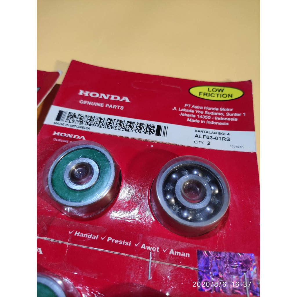 Genuine Honda Front Wheel Bearing 6301RS Motorcycle - CBR150R | Shopee ...
