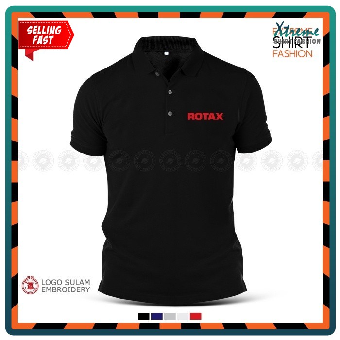 Polo Tee Shirt Cotton ROTAX Racing GoKart RMC MAX Hobby Karting Engine ...