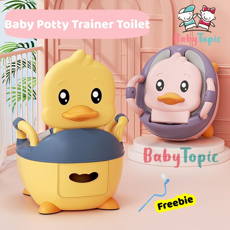 Duck Design Potty Trainer Toilet Portable Baby Toilet Potty Training
