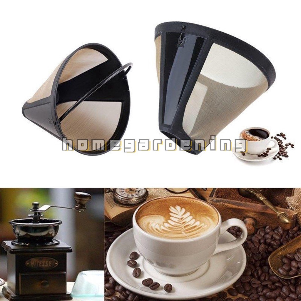 Useful Reusable 1012 Cup Coffee Filter Permanent ConeStyle Coffee