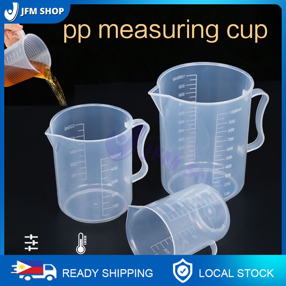 1PC Transparent Plastic Graduated Measuring Cup for Baking Beaker Liquid  Clear Measure Jug Container 30ml /50ml /500ml /1000ml