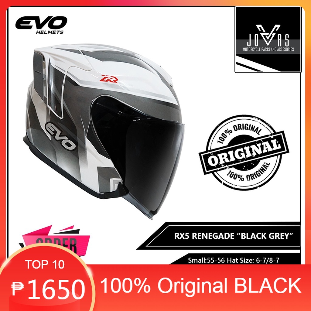 EVO HELMET BRAND EVO RX5 RENEGADE SERIES HALF FACE HELMET Shopee