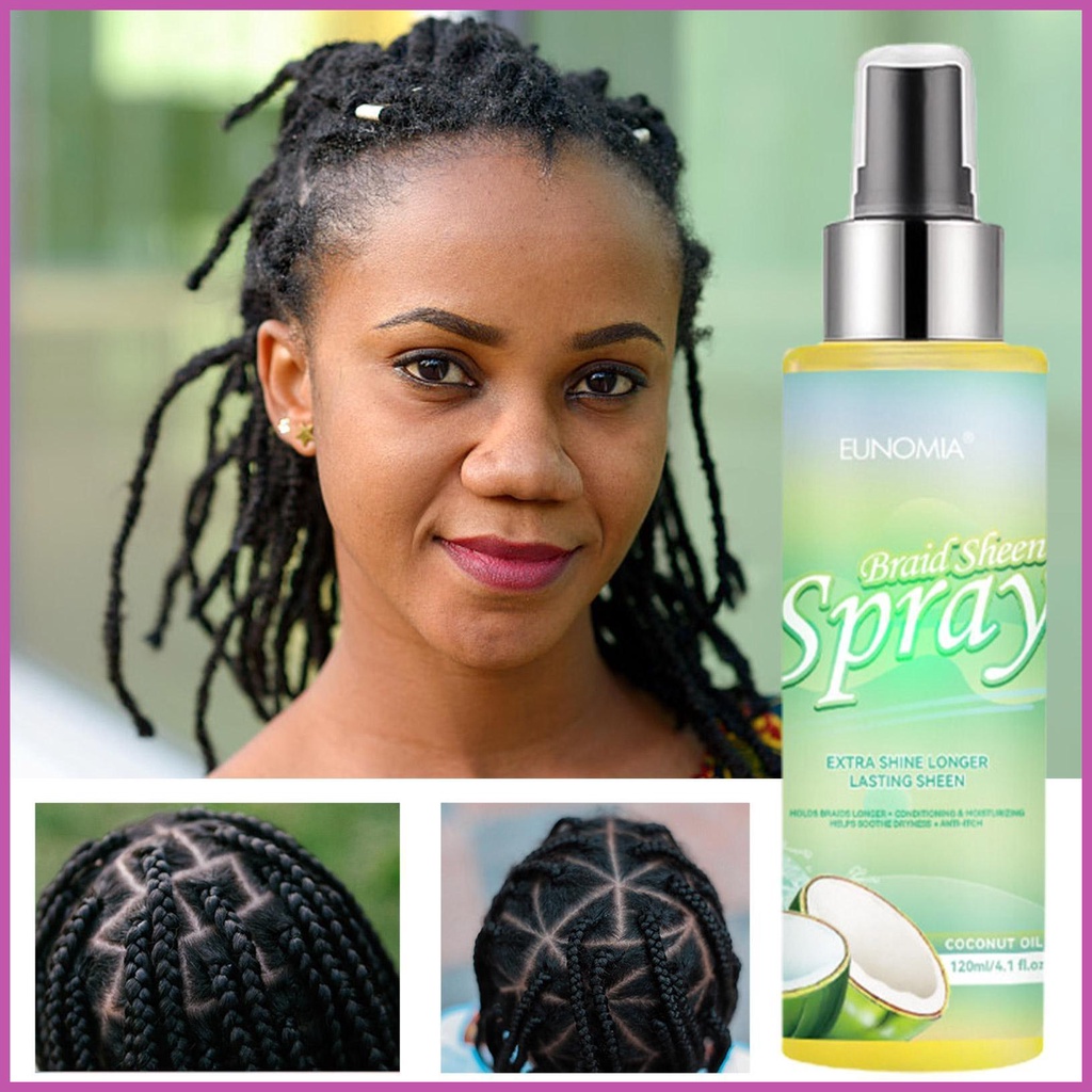 120ml Braided Dreadlocks Care for Blacks Braid Sheen Spray African AntiFrizz Moisturizing