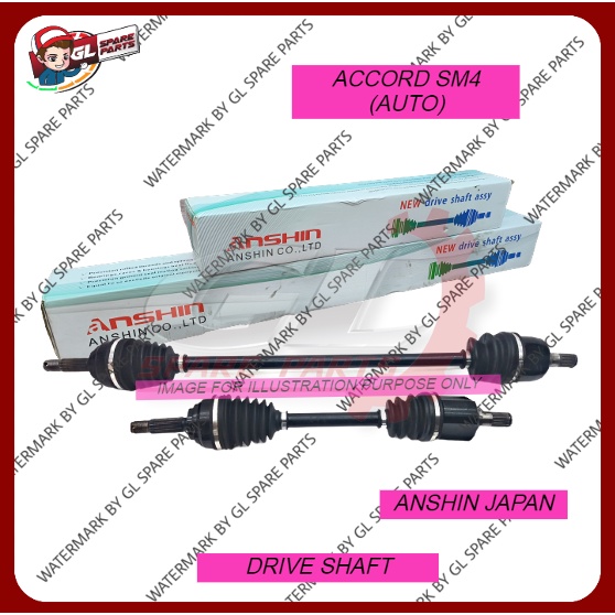 (ANSHIN JAPAN) DRIVE SHAFT HONDA ACCORD SM4 (AUTO) / SV4 (AUTO