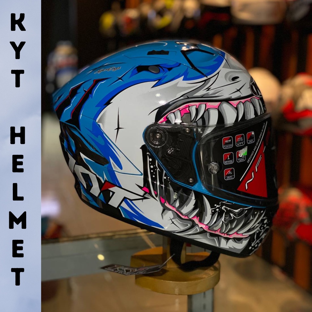 KYT HELMET MEGALODON NFR dual visor fullface helmet Shopee Philippines
