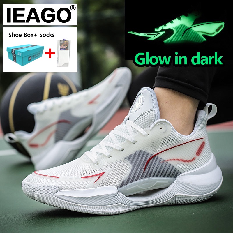 IEAGO Original High Quality Spike Men Basketball Shoes Mesh Breathable ...