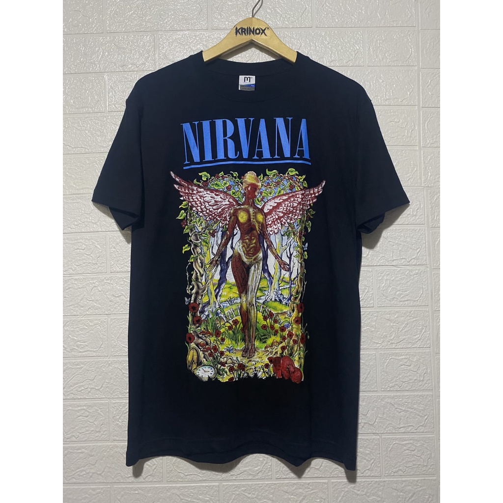 Nirvana Band T Shirt T Shirt IN UTERO Builtup Premium Shopee Philippines