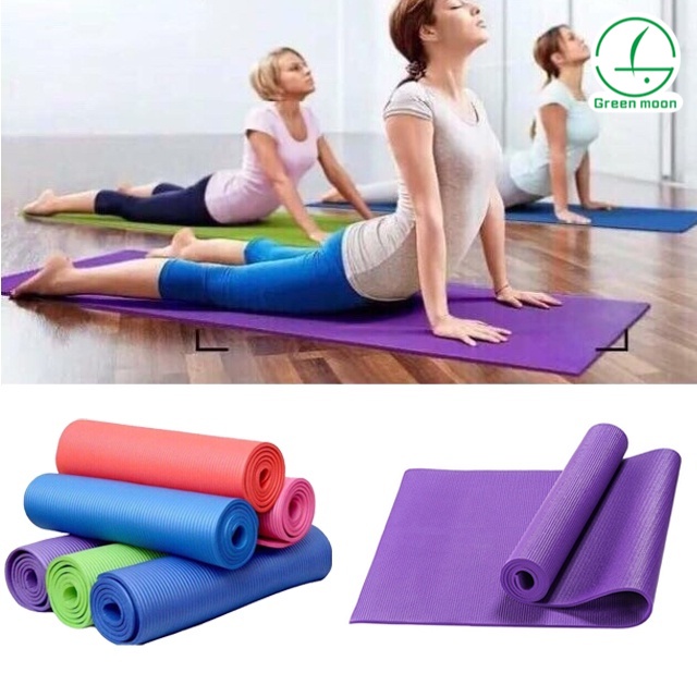 Green Moon Foldable Yoga Mat Fitness Exercise (173 x 61 cm) | Shopee ...