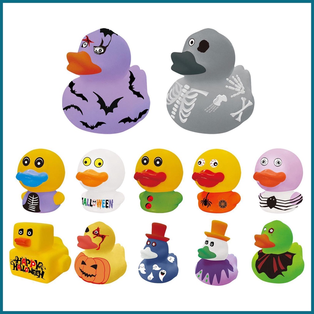 Halloween Rubber Ducks Assorted Rubber Ducky Bath Toy 12 Pack for Jeeps