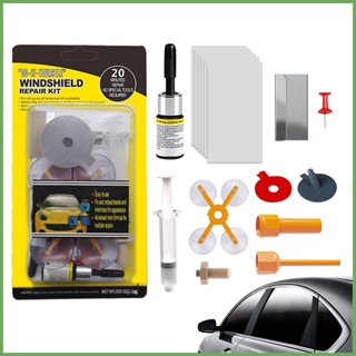 Car Glass Repair Kit Auto Glass Crack Repair Liquid Kit Long