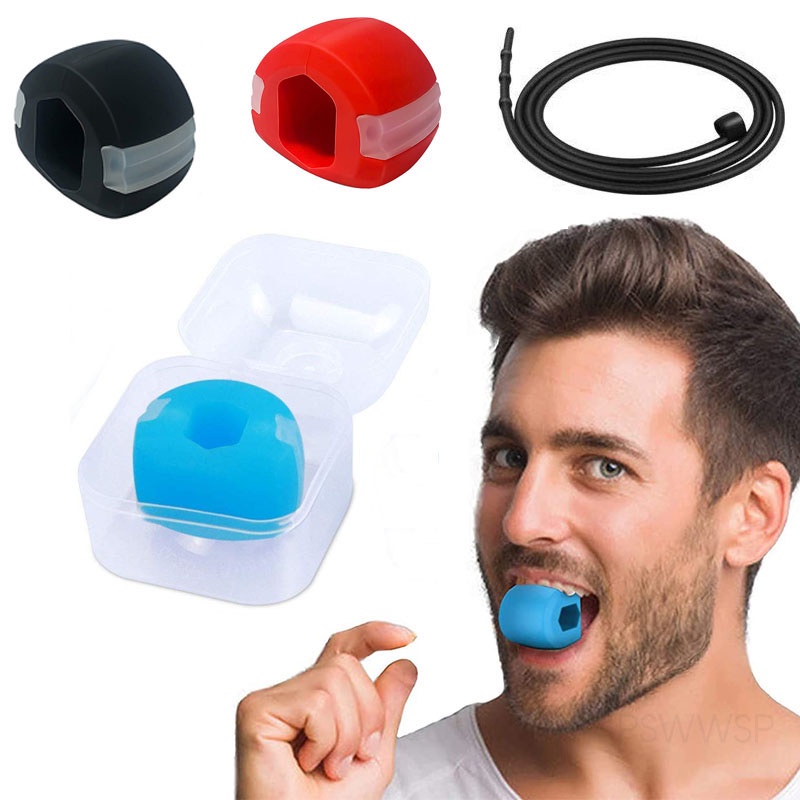 Jaw Exerciser Fitness Face Masseter Double Chin Remover Food Grade ...