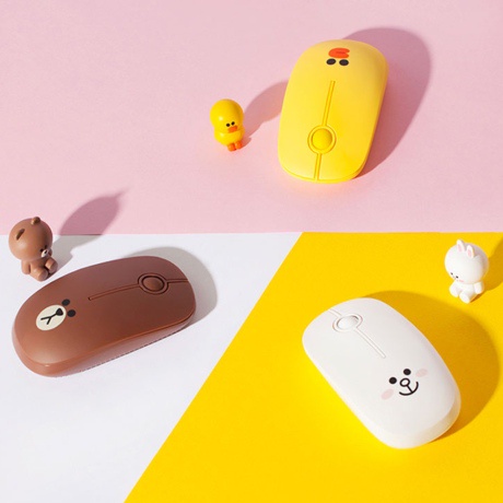 [Royche] Line Friends Brown & Friends Brown Silent Wireless Mouse ...