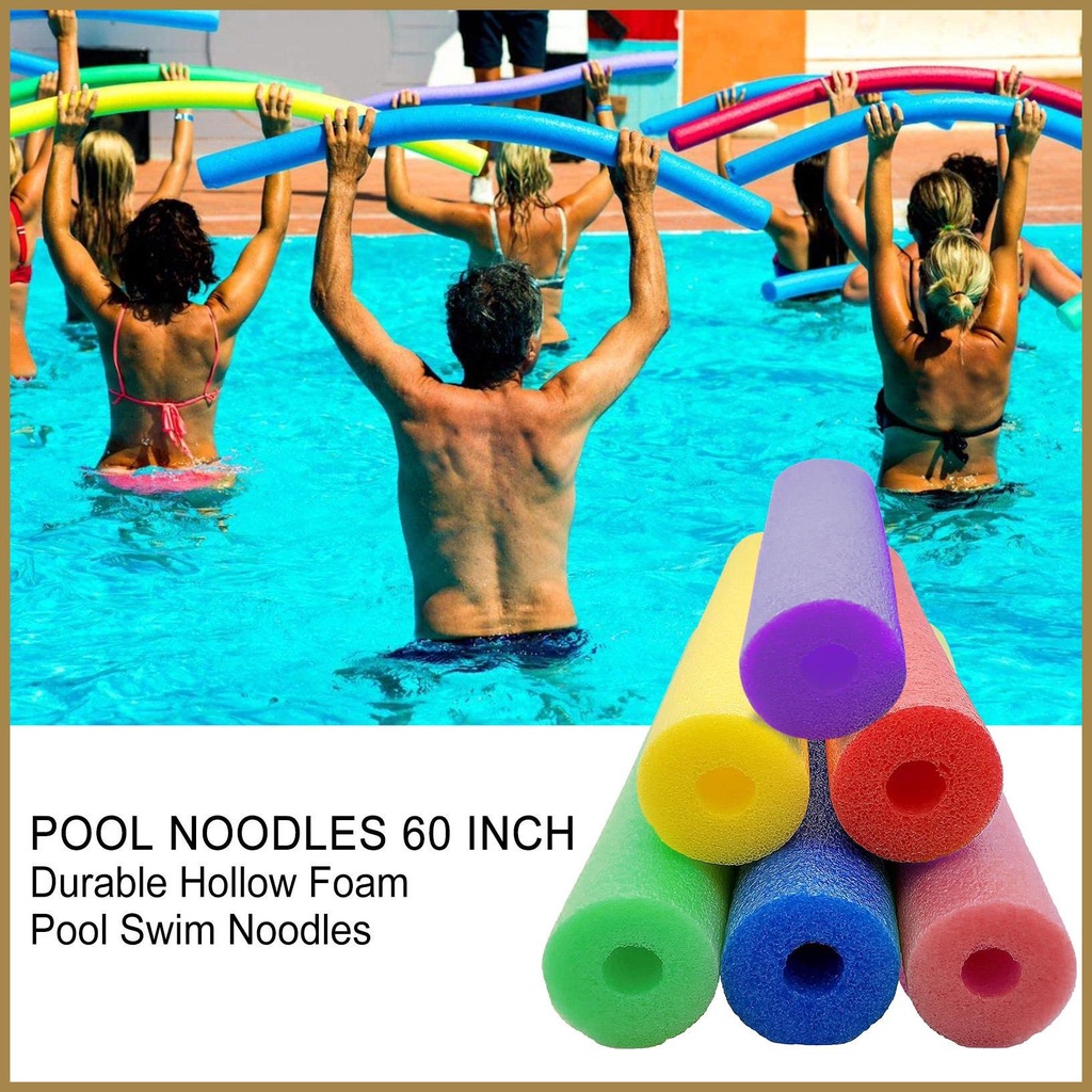 Multicolor Foam Pool Noodles 60 Inch Durable Hollow Foam Pool Noodles