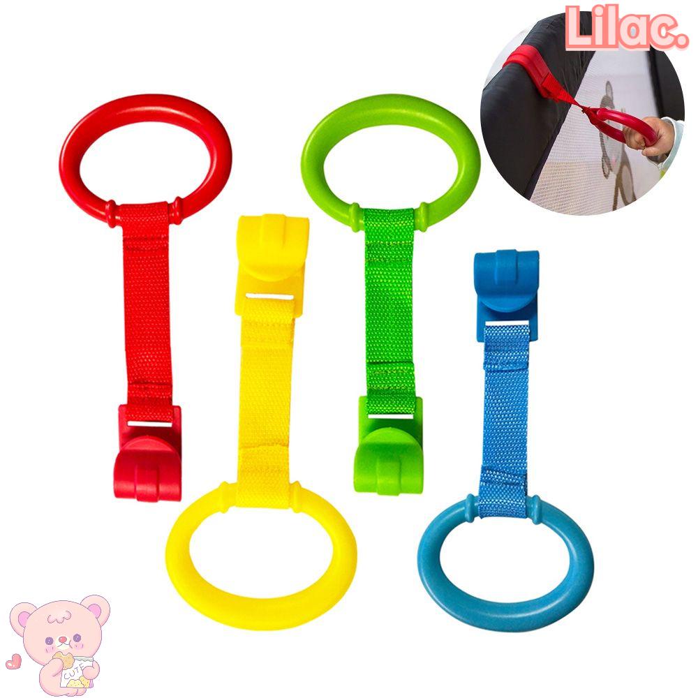 TDGBIH 4 PCS Baby Pull Up Rings Robust Baby Pull Rings Crib Pull Rings Playpen Pull Up Rings Kids Walking Training Tool For Baby Kids