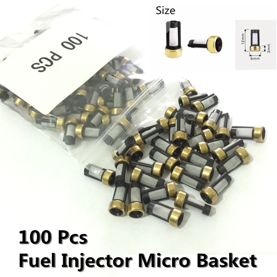 100 Pcs Car Fuel Injector Micro Basket Filter For ASNU03C Injector ...