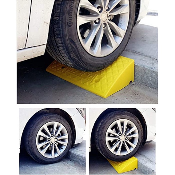 TDLV Heavy Duty Garage/Curb Car Ramps Heavy Duty Rubber Wheelchair ...
