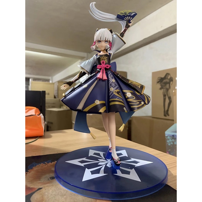 REOZIGN Genshin Impact Figure Toy, 25 cm / 9,8 pollici Kamisato Ayaka Action Figure Giocattoli Egret Princess Personaggi Anime Modello di Statua Collezionabili Decorazioni Artigianato