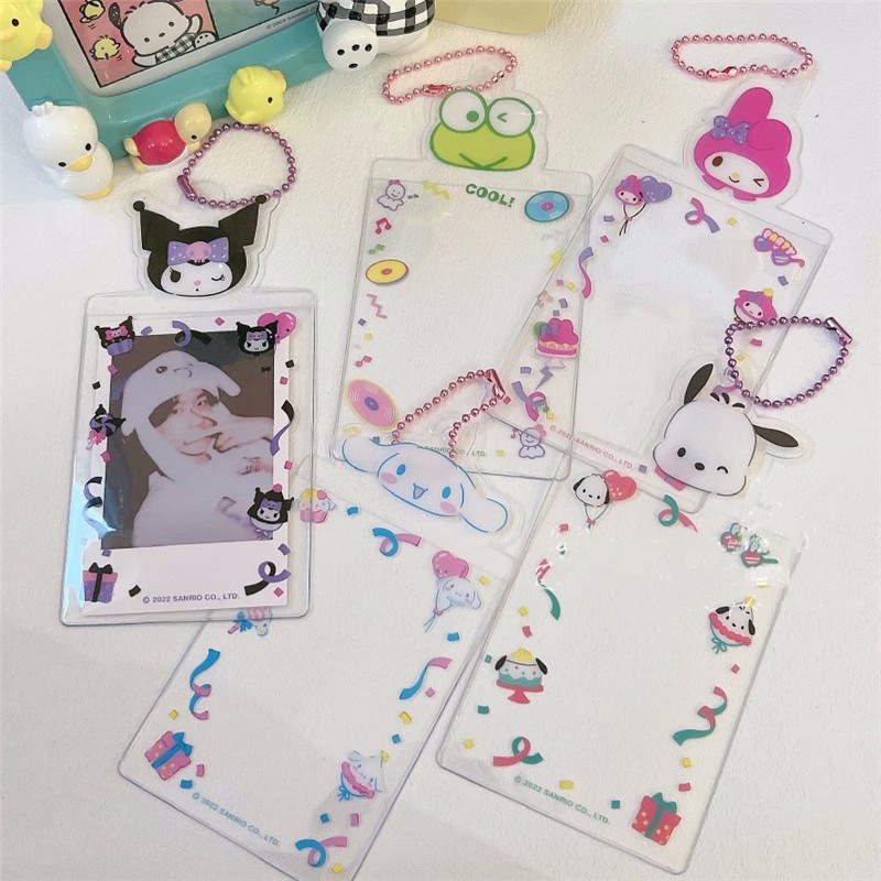Cute Transparent Sanrio Card Holder PVC Cartoon Card Holder 3inch for ...