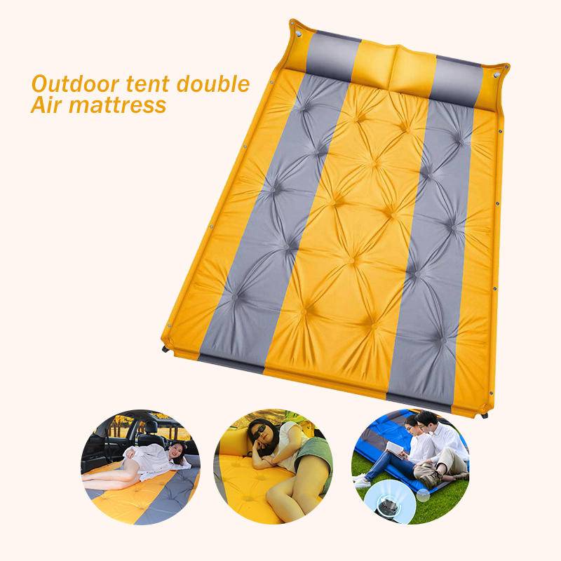 2 people SelfInflating Bed with Pillow Outdoor Camping Sleeping Mat
