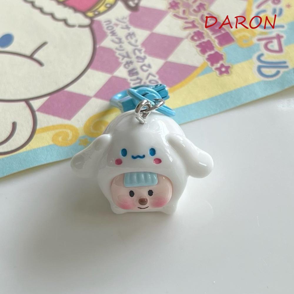 DARON Girl Kuromi Keychain Resin Sweet Stereoscopic Keychain Children's ...