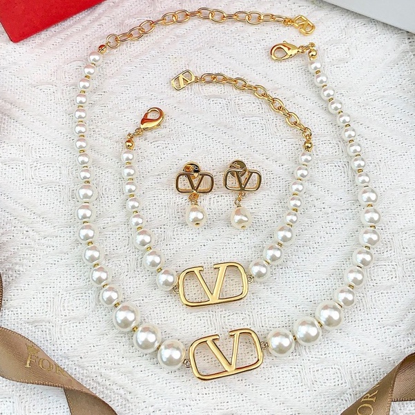 Valentino Earrings + Necklace Set store