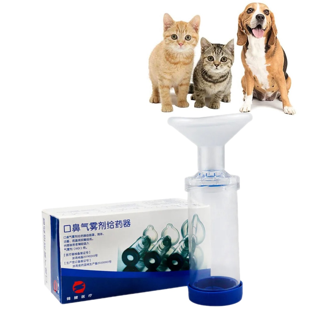 Inhaler Spacer for Cats or Dogs,Aerosol Chamber for with Mask