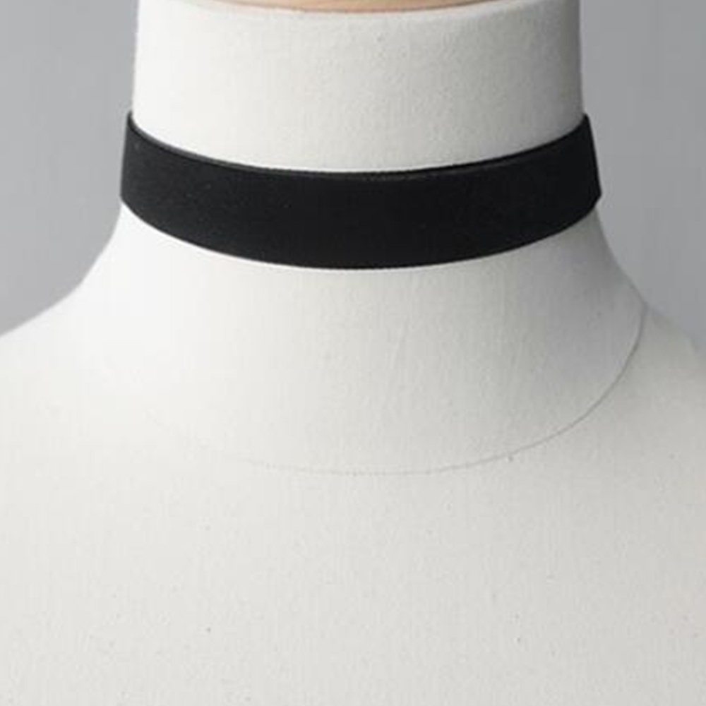 Fashion Tatto Black Velvet Short Choker For Women Punk Style Rope ...