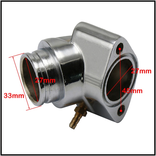 CI Motorcycle Intake Manifold With 35mm Carburetor Interface For Gy6