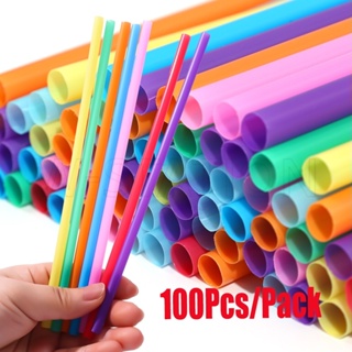 100PCS Large Drinking Straws Mixed Colors for Pearl Bubble Milk Tea Smoothie  Party Plastic Bar Accessories - China Plastic Straw and PP Straw price