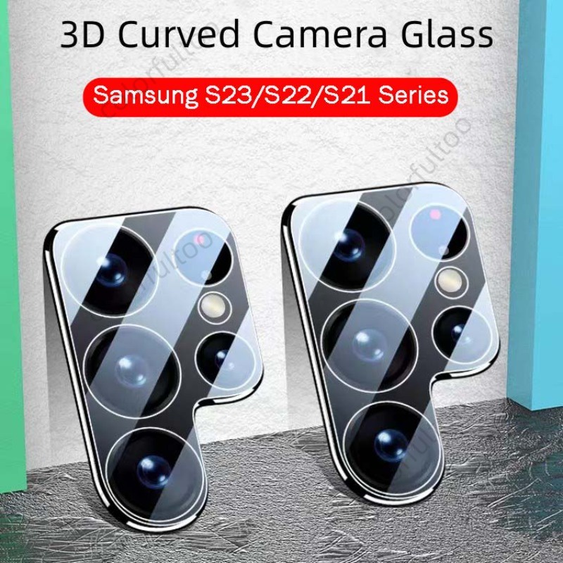 3D Camera Lens Screen Protector For Samsung Galaxy S24 S23 FE S23 S22 Ultra  Plus S23+ S24Ultra S21 S20 FE S23FE 4G 5G Clear Tempered Glass Lens Film