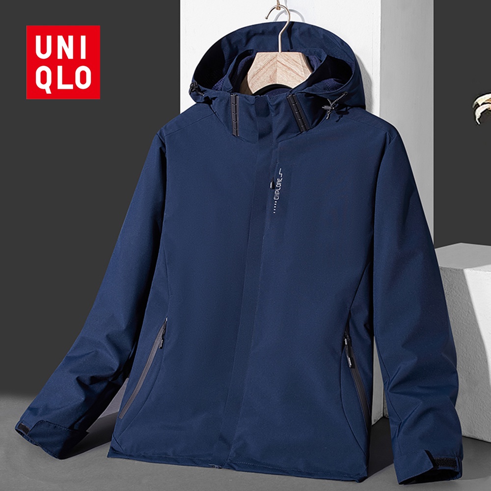 L 5XL Uniqlo Men s Outdoor Jacket High quality Waterproof Single layer Thin Mountaineering Clothes Windproof and Breathable Couple Windbreaker Jacket Casual Coat Shopee Philippines