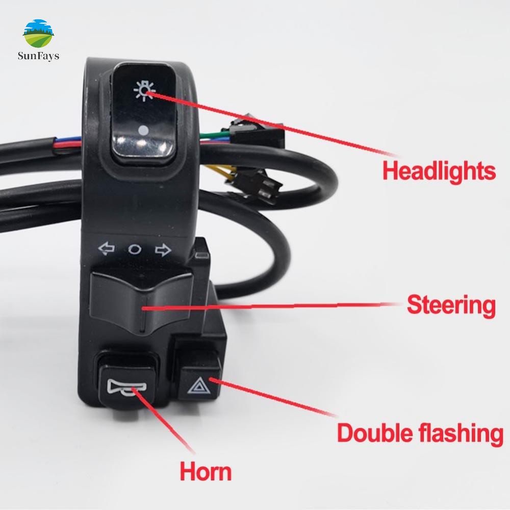 【SunFays】Universal Handlebar Switch 4 in 1 Functionality for eBike