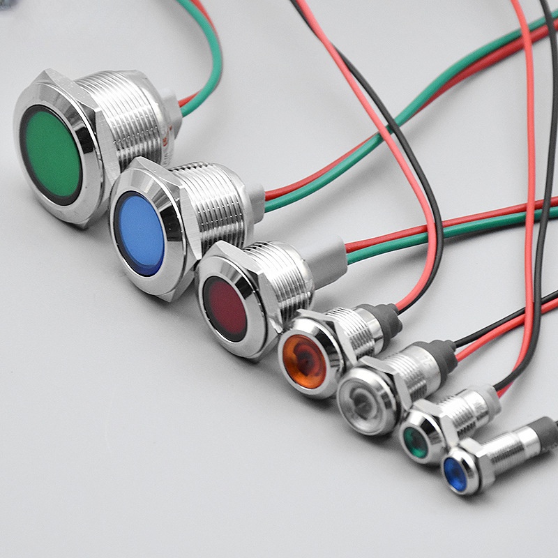 Cord 6/8/10/12/16/19/22mm LED metal signal indicator light 3v5v6v12v24v ...