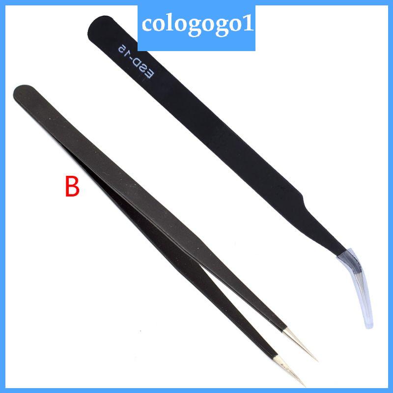 Cologogo1 Precision Tweezers Clamp Plier Curved Tweezers Curved Bent ...