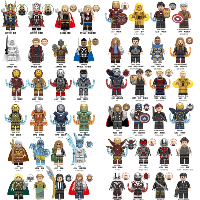 Marvel The Avengers Thor Iron Man Captain America Hawkeye Ant-Man ...