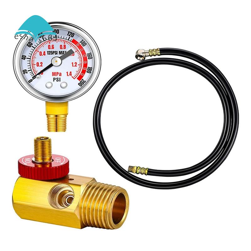 1 Set Air Tank Repair Kit Safety Valve 0-200 PSI Pressure Gauge for ...