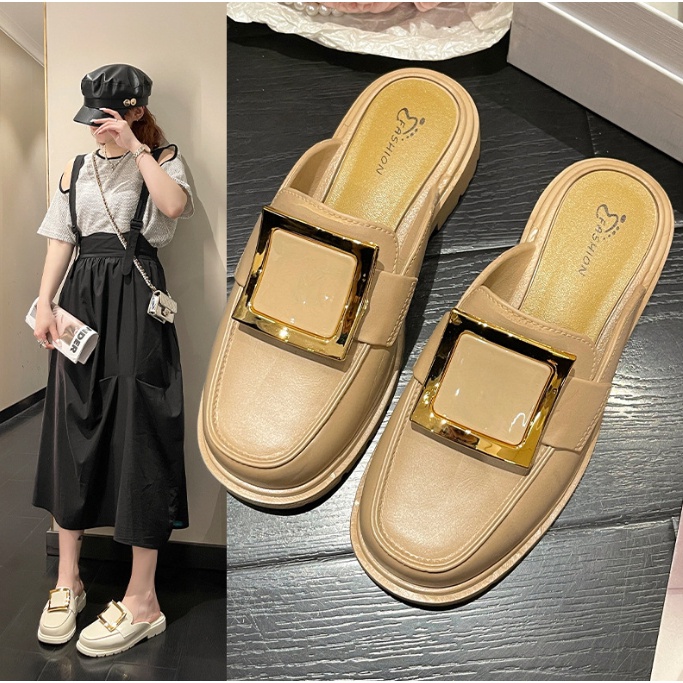 JYC. Ladies 2CM Block Casual Sandals Korean Cute Wear Slides #SS84 ...