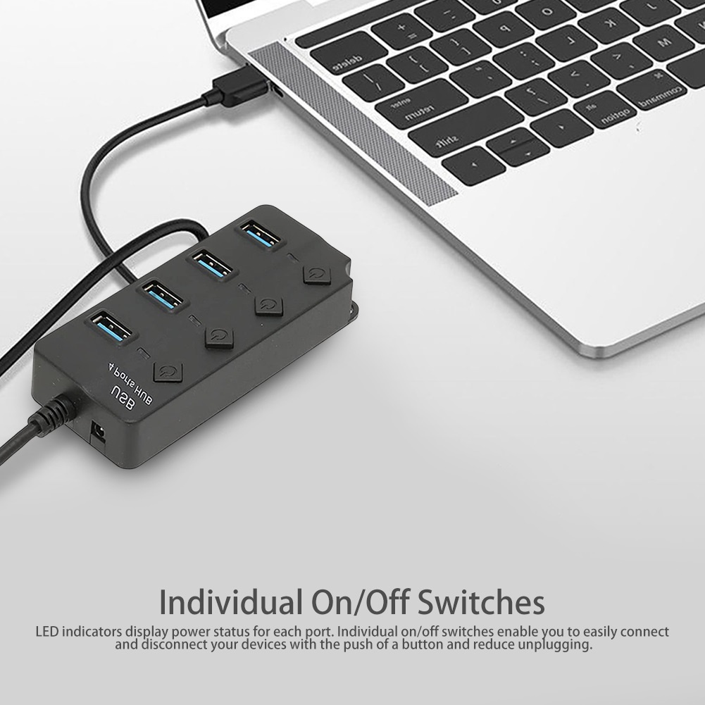 4 Ports USB Port Extension 3.0 High Speed USB Hub For Laptop Multiple