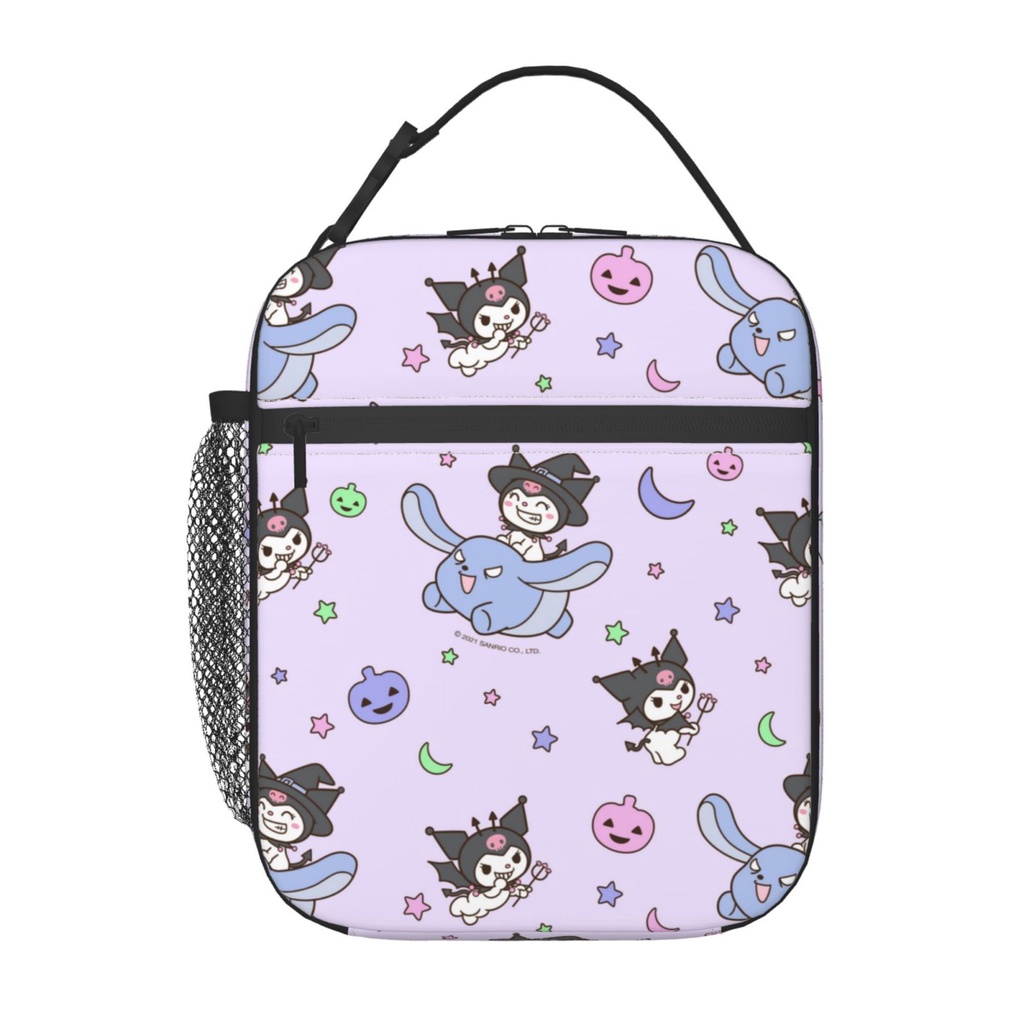 Kuromi Kids Lunch box Insulated Bag Cooler Back to School Thermal Meal ...