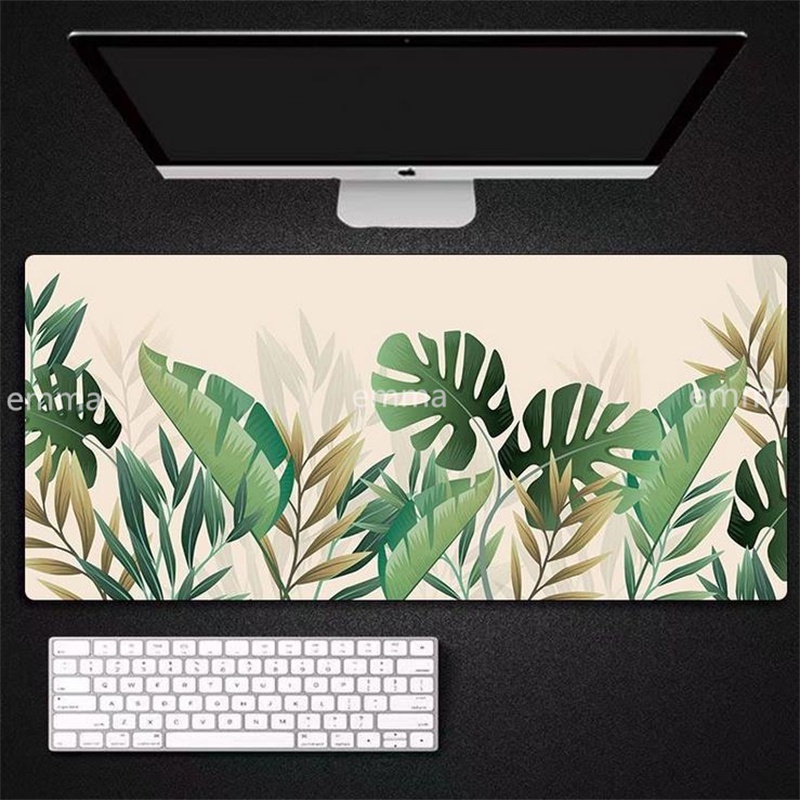 Large Rubber Base Mouse Pads Plant Leaf Pattern Mouse Mats Office ...