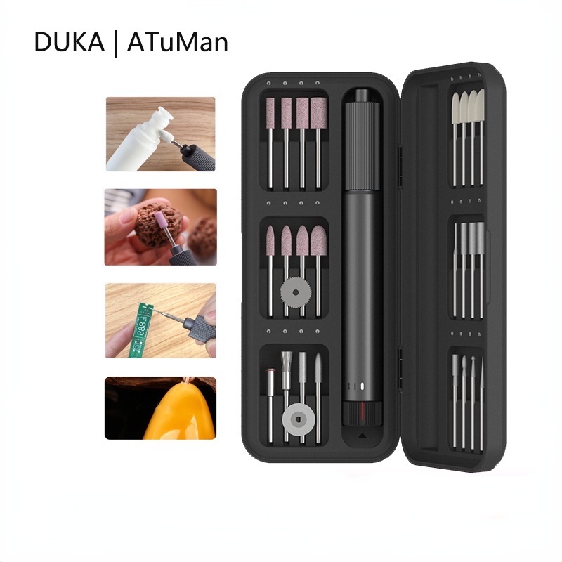DUKA ATuMan Mini Drill Electric Carving Pen Variable Speed Rotary Tools ...
