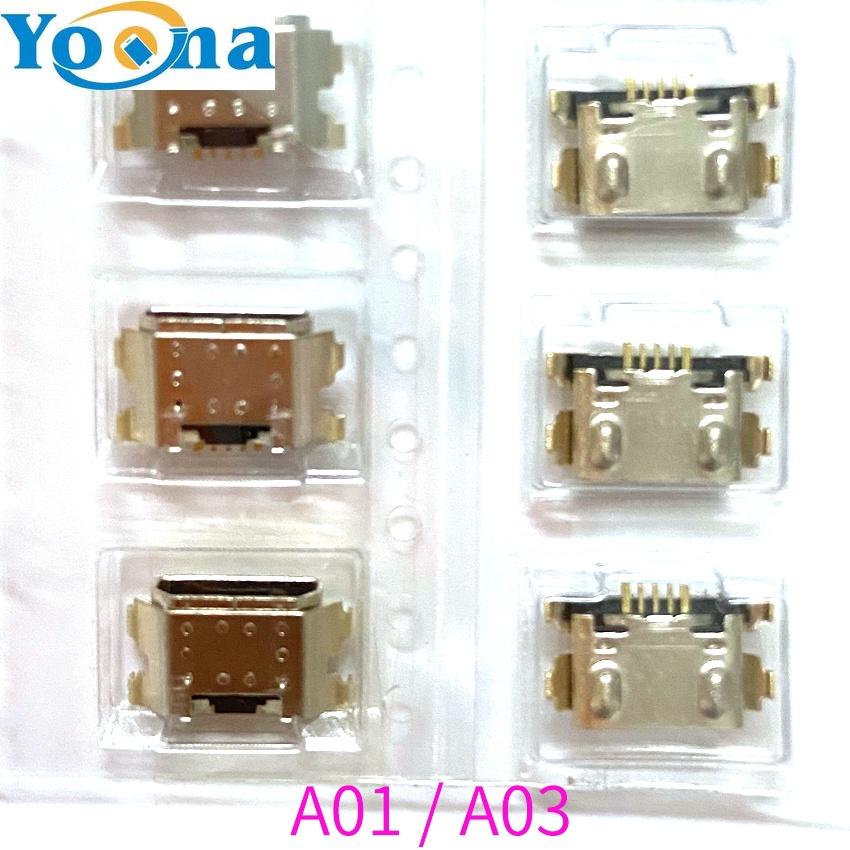 50pcs For Samsung Galaxy A01 A03 Usb Charging Port Dock Socket Plug Charger Connector Repair 1692