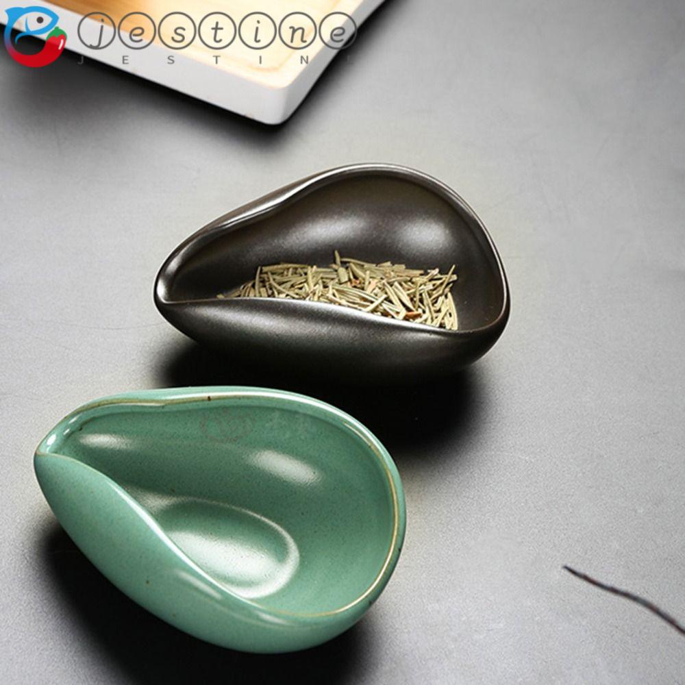 JESTINE Loose Tea Scoop Honey Spice Porcelain Ceramic Sugar Salt