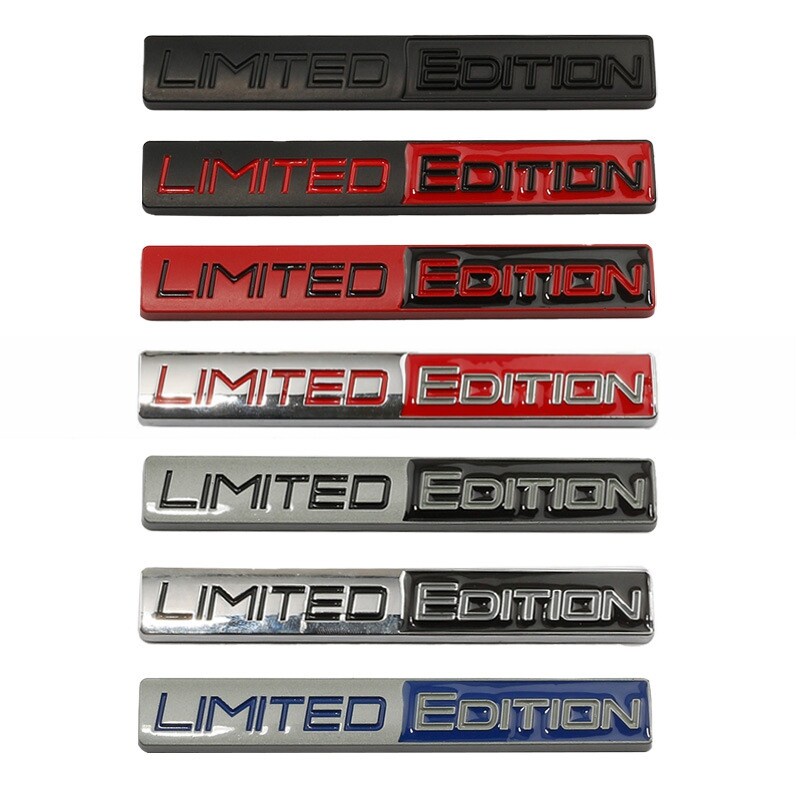 LIMITED EDITION logo Car side sticker 3D metal Rear emblem Back trunk ...