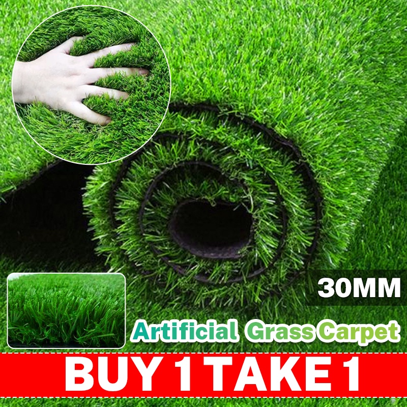 Artificial Grass Turf Lawn1 m x 13 m, 30mm Indoor Outdoor Rug