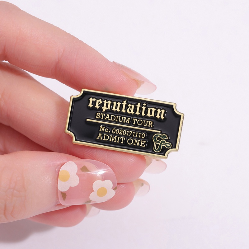 Famous Singer Taylor Swift Enamel Pins Music Reputation Album Brooch ...