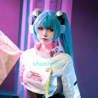 Miku Cosplay Anime Vocaloid Hatsune 2022 Miku Racing Cosplay Costume