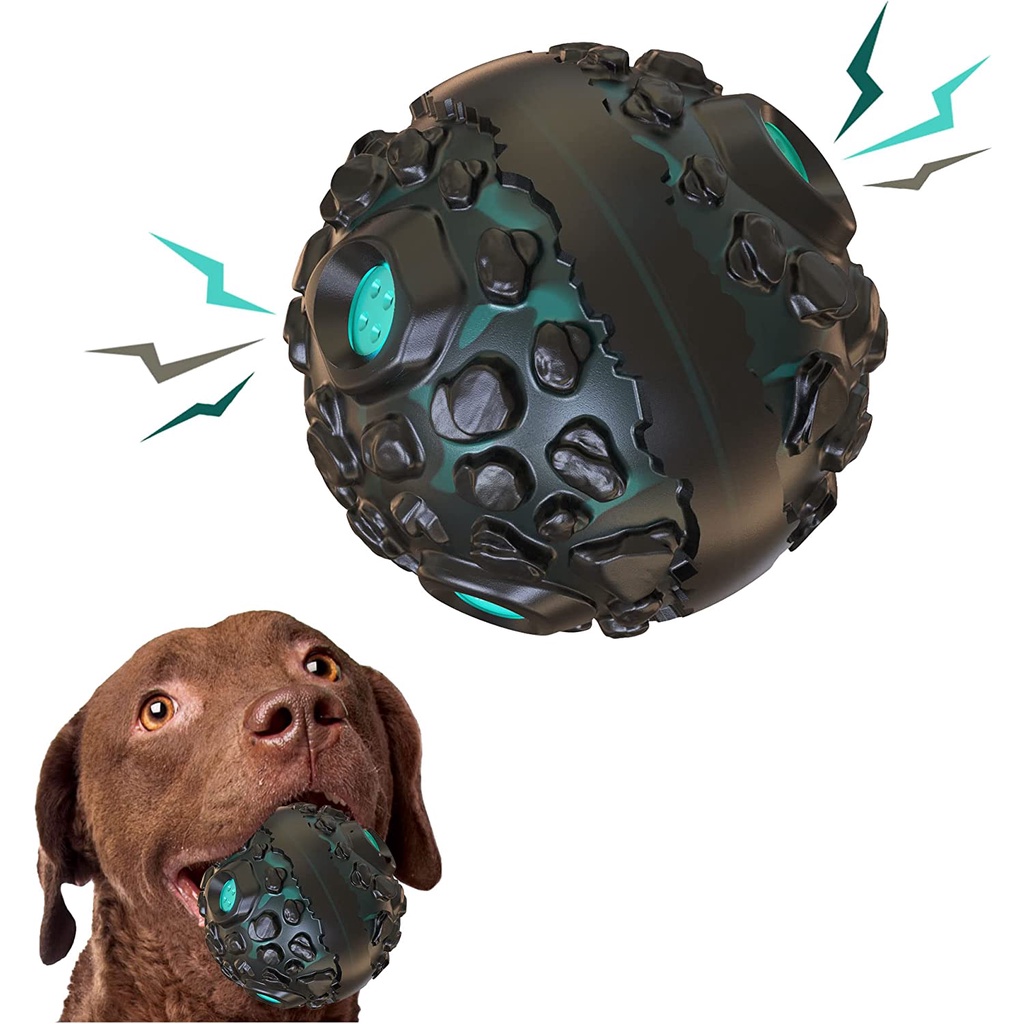 Dog Squeaky Balls, Indestructible Dog Toys for Small Medium Big Dogs